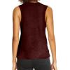 imageDokotoo Womens Leopard Print Tank Tops Crewneck Sleeveless Summer Casual TShirts BlousesX Red