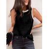 imageDokotoo Womens Leopard Print Tank Tops Crewneck Sleeveless Summer Casual TShirts BlousesZ Black