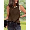 imageDokotoo Womens Leopard Print Tank Tops Crewneck Sleeveless Summer Casual TShirts BlousesZ Brown