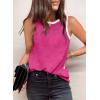 imageDokotoo Womens Leopard Print Tank Tops Crewneck Sleeveless Summer Casual TShirts BlousesZ Rose