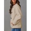 imageDokotoo Womens Long Sleeve Jackets Fashion Faux Shearling Oversized Color Block Button Sherpa Jacket CoatsApricot