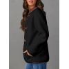 imageDokotoo Womens Long Sleeve Jackets Fashion Faux Shearling Oversized Color Block Button Sherpa Jacket CoatsBlack