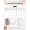 imageDokotoo Womens Long Sleeves Bodysuits Striped Sexy Square Neck Sexy Tee Shirt Blouse Plus SizeLight Gray