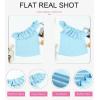 imageDokotoo Womens One Shoulder Tops Ruffled Solid Tunic Shirts Sleeveless Loose Tank TopSky Blue