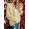 imageDokotoo Womens Open Front Long Sleeve Chunky Knit Cardigan Sweaters Loose Outwear CoatC Beige