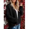 imageDokotoo Womens Open Front Long Sleeve Chunky Knit Cardigan Sweaters Loose Outwear CoatC Black