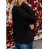 imageDokotoo Womens Open Front Long Sleeve Chunky Knit Cardigan Sweaters Loose Outwear CoatC Black