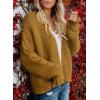 imageDokotoo Womens Open Front Long Sleeve Chunky Knit Cardigan Sweaters Loose Outwear CoatC Brown