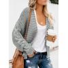 imageDokotoo Womens Open Front Long Sleeve Chunky Knit Cardigan Sweaters Loose Outwear CoatC Gray