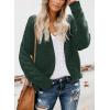 imageDokotoo Womens Open Front Long Sleeve Chunky Knit Cardigan Sweaters Loose Outwear CoatC Green