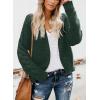 imageDokotoo Womens Open Front Long Sleeve Chunky Knit Cardigan Sweaters Loose Outwear CoatC Green