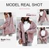 imageDokotoo Womens Open Front Long Sleeve Chunky Knit Cardigan Sweaters Loose Outwear CoatC Pink