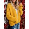 imageDokotoo Womens Open Front Long Sleeve Chunky Knit Cardigan Sweaters Loose Outwear CoatC Yellow