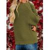 imageDokotoo Womens Open Front Long Sleeve Chunky Knit Cardigan Sweaters Loose Outwear CoatC1 Green