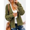 imageDokotoo Womens Open Front Long Sleeve Chunky Knit Cardigan Sweaters Loose Outwear CoatC1 Green