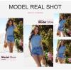 imageDokotoo Womens Polo Shirts Short Sleeve Collared V Neck T Shirts Summer Blouses Business Casual TopsMist Blue