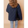 imageDokotoo Womens Quilted Lightweight Jackets Button Down Puffer Jacket Coats Padded Outwear with PocketsBlue
