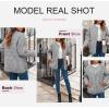imageDokotoo Womens Quilted Lightweight Jackets Button Down Puffer Jacket Coats Padded Outwear with PocketsGray