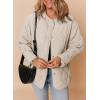imageDokotoo Womens Quilted Lightweight Jackets Button Down Puffer Jacket Coats Padded Outwear with PocketsKhaki