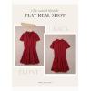 imageDokotoo Womens Spring Summer 2025 Short Sleeve Split V Neck Ruffle Chiffon Elegant Mini Short Skirt DressesZ Red