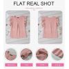 imageDokotoo Womens Summer Tops Dressy Casual V Neck Ruffle Short Sleeve Solid Blouses TopsLight Pink