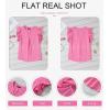 imageDokotoo Womens Summer Tops Dressy Casual V Neck Ruffle Short Sleeve Solid Blouses TopsPink