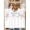 imageDokotoo Womens Summer Tops Dressy Casual V Neck Ruffle Short Sleeve Solid Blouses TopsWhite