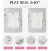imageDokotoo Womens Summer Tops Dressy Casual V Neck Ruffle Short Sleeve Solid Blouses TopsWhite