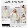 imageDokotoo Womens Sweaters Crewneck Long Sleeve Cable Knit Chunky Sweater Tops Fashion 2025 Fall OutifitsApricot