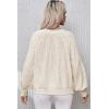 imageDokotoo Womens Sweaters Crewneck Long Sleeve Cable Knit Chunky Sweater Tops Fashion 2025 Fall OutifitsApricot