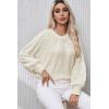 imageDokotoo Womens Sweaters Crewneck Long Sleeve Cable Knit Chunky Sweater Tops Fashion 2025 Fall OutifitsApricot