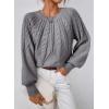imageDokotoo Womens Sweaters Crewneck Long Sleeve Cable Knit Chunky Sweater Tops Fashion 2025 Fall OutifitsGrey