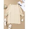 imageDokotoo Womens Tunic Top Plus Size Tops Dressy Casual Scoop Neck Babydoll Cute Tops Short Sleeve Shirts 2024 Spring Summer Top Oversized T Shirt Ladies Tops and Blouses for Women Apricot Small