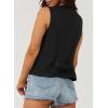 imageDokotoo Womens Vest Dressy Casual VNeck ButtonDown Lined Suit Jacket Waistcoat Versatile VestsBlack