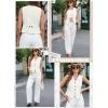 imageDokotoo Womens Vest Dressy Casual VNeck ButtonDown Lined Suit Jacket Waistcoat Versatile VestsWhite