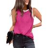 imageDokotoo Womens Leopard Print Tank Tops Crewneck Sleeveless Summer Casual TShirts BlousesZ Rose