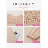 imageDokotoo Fall Dresses for Women 2025 Crew Neck Long Sleeve A Line Shift Dress Solid Color Loose Fit Mini DressApricot