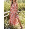 imageDokotoo Summer Dress Casual Womens Boho Dress Sleeveless Printed Long Tiered Maxi Dress Beach Dress 2025Orange