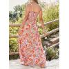 imageDokotoo Summer Dress Casual Womens Boho Dress Sleeveless Printed Long Tiered Maxi Dress Beach Dress 2025Orange