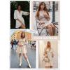 imageDokotoo Womens 2025 Summer Spring Deep V Neck Ruffle Long Sleeve Open Back Flowy Mini DressBeige