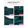 imageDokotoo Womens 2025 Summer Spring Deep V Neck Ruffle Long Sleeve Open Back Flowy Mini DressDark Green