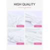 imageDokotoo Womens 2025 Summer Spring Deep V Neck Ruffle Long Sleeve Open Back Flowy Mini DressSolid White