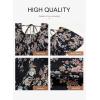 imageDokotoo Womens Dresses 2025 Square Neck Tie Backless Summer Dresses Cap Sleeve Floral Buttoned Empire Waist Maxi DressBlack
