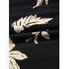 imageDokotoo Womens Dresses V Neck Empire Waist Dress Summer Spring Short Sleeve Elegant Flowy Long Floral Maxi DressBlack
