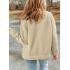 imageDokotoo Jackets for Women Casual Long Sleeve Collared Jacquard Coats Trendy Button Down Shacket Jacket with PocketsBeige