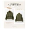 imageDokotoo Jackets for Women Casual Long Sleeve Collared Jacquard Coats Trendy Button Down Shacket Jacket with PocketsGreen