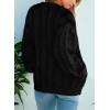 imageDokotoo Cardigan Sweaters for Women Casual Long Sleeve Button Down Chunky Knit Open Front Sweater TopsBlack