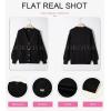 imageDokotoo Cardigan Sweaters for Women Casual Long Sleeve Button Down Chunky Knit Open Front Sweater TopsBlack