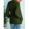 imageDokotoo Cardigan Sweaters for Women Casual Long Sleeve Button Down Chunky Knit Open Front Sweater TopsGreen