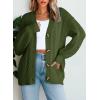 imageDokotoo Cardigan Sweaters for Women Casual Long Sleeve Button Down Chunky Knit Open Front Sweater TopsGreen